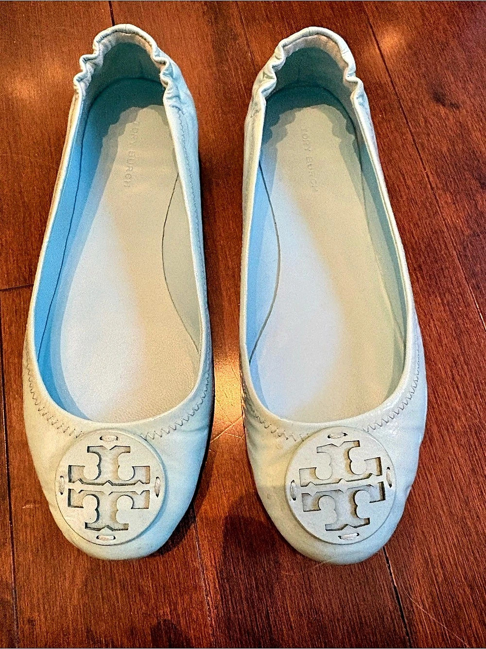 Tory Burch Minnie Travel Ballet Flat Blue